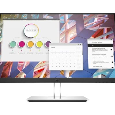 HP EliteDisplay E24 G4 24 Inch IPS LED Backlit, FHD 1920 x 1080, Blue Light Filter, HDMI, VGA, DisplayPort Monitor, 9VF99AA